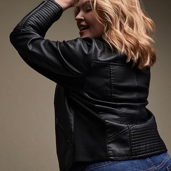 🌟SOLD🌟Faux leather jacket from Torrid size 3X - Picture 2 of 2